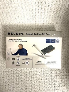 BELKIN Gigabit Desktop PCI Card New In Box 10/100/1000 - Picture 1 of 4