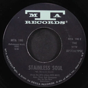 NEW APOCALYPSE: stainless soul / last train to liverpool MTA 7" Single 45 RPM - Picture 1 of 2