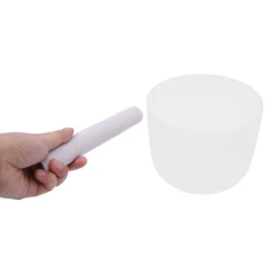 Kristallklangschalen Set Klangschale Kristall 8 Zoll Quarzkristall F Note - Bild 1 von 11