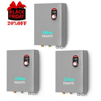 18/24/27kw Tankless Water Heater Electric Instant Hot for Whole House - Image 1 of 4