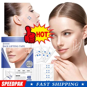 40x Invisible Face Lifter Tape Instant Face Lift Tape Wrinkles Thin Chin 2026 - Picture 1 of 14