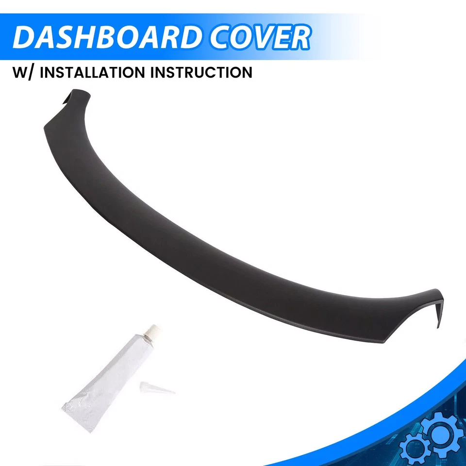 Dash Dashboard Cap Cover Molded Textured Black Fit For 1995-2005 Chevy Cavalier Foto 1 de 4