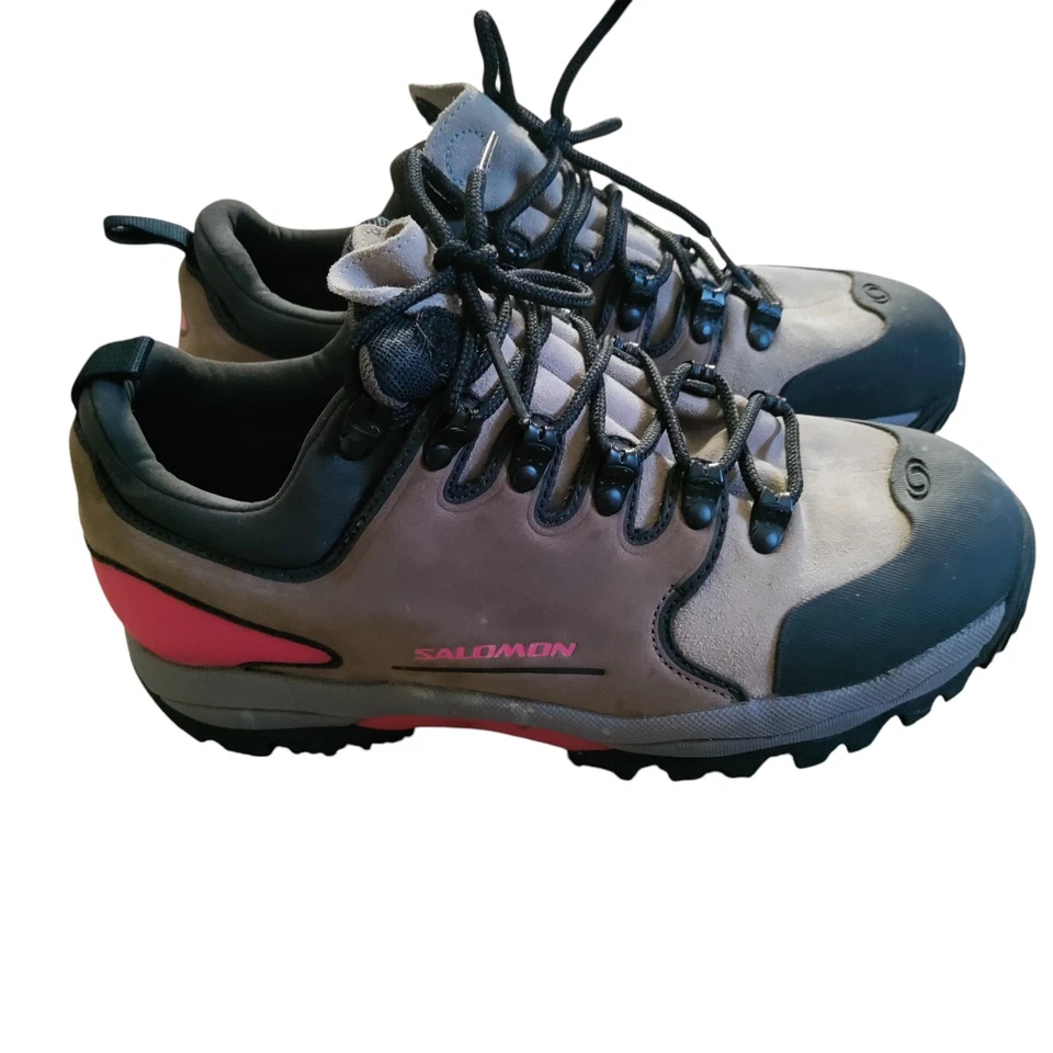 Y2K Salomon Streetwear Zapatos de Senderismo Para Mujer 9 Art No 871780 Rojo Negro Marrón... Foto 1 de 4