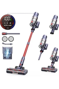 Akku Staubsauger 550W 45Kpa Stabstaubsauger aufrecht für Tierhaare Teppichboden - Bild 1 von 7