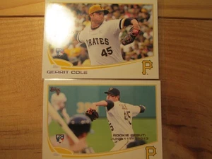 2013 Topps Update Gerrit Cole 2 Karten Lot US150 RC & US265 Rookie Debut - Bild 1 von 2