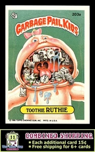 1986 Topps Garbage Pail Kids Serie 5 #203a Toothie Ruthie - Bild 1 von 2