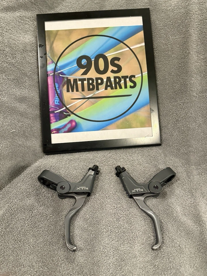 Palancas de freno delanteras y traseras Shimano XTR BL-M950 para V-Brake - bicicleta de montaña años 90 Foto 1 de 4