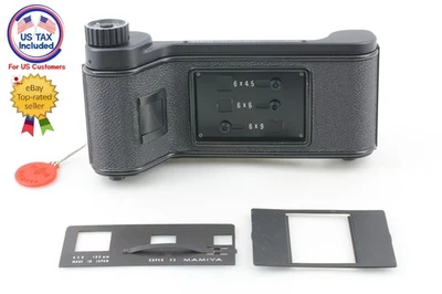 w/ Mask [Near MINT] Mamiya 6x4.5 6x6 6x9 Type K Roll Film Back Holder From JAPAN - Image 1 of 4