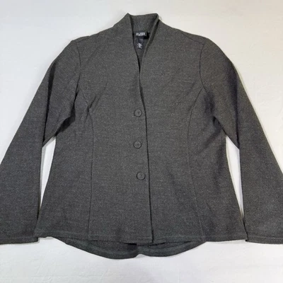 Chaqueta cárdigan para mujer Eileen Fisher 100 % lana verde talla PM silenciosa de lujo usada en excelente estado Foto 1 de 4