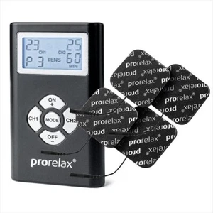 PRORELAX Elektrostimulationsgerät TENS-EMS-Gerät TENS/EMS Duo Blackline NEU - Bild 1 von 1