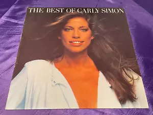 The Best of Carly Simon - Vinyl Record LP Album & Lyric Inner - 1975 Elektra - Picture 1 of 5