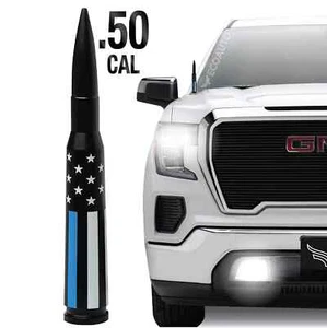 ECOAUTO 50 CAL BULLET ANTENNA FOR CHEVROLET SILVERADO 1500/2500/3500/GMC SIERRA - Picture 1 of 9