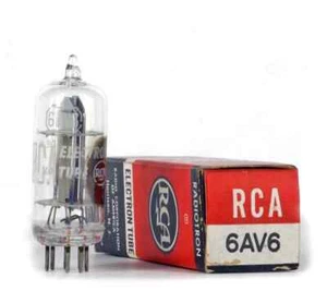 Tube 6AV6 RCA NOS NIB neuf 1 pièce en boîte - Imagen 1 de 1