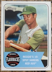 2018 Topps Heritage Baseball Flashbacks Reggie Jackson #BF-RJ Oakland Athletics - Bild 1 von 2