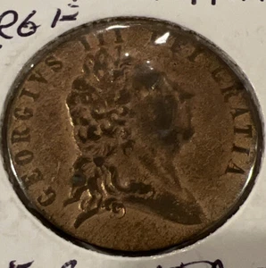 1770 GREAT BRITAIN BRASS GEORGE III Spade Guinea Gaming Token Rarity Index 93 - Picture 1 of 4