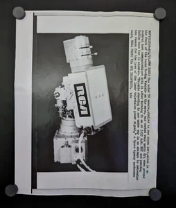 Apolo 15 1971 NASA Moon Lunar Rover cámara de televisión a color foto de prensa 8 x 11 - Imagen 1 de 3