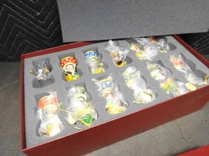 Danbury Mint Shih Tzu Dog Snow Globe Christmas Ornament Collection set of 11 - Picture 1 of 15