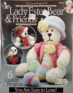 Annie's Attic CROCHENIT LADY ESTATE BEAR & FRIENDS Booklet 873852 Crochet 6 proj