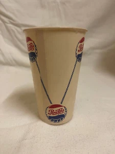 PEPSI-COLA Drink Bottle Cap Lid Paper Cup Vintage Sweetheart - Picture 1 of 3