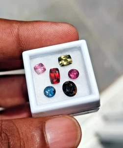 Natural Sri Lankan Gemstone Lot 3.9ct – Zircon Garnet Spinel Tourmaline - Picture 1 of 7