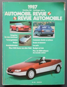 Automobil Revue Katalog 1987 - Bild 1 von 1
