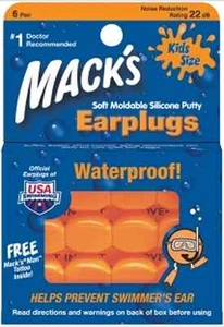 bouchons d'oreilles aquatiques modulables enfants SILICONE EAR PLUGS KIDS AV005 - Picture 1 of 1