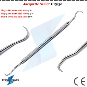 Dental Jaquette Scaler U15/30 Anterior Towner Sickle Scaler Periodontal Curette - Picture 1 of 5