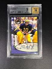 TOM BRADY BGS 9 2000 PRESS PASS #3 ROOKIE AUTO AUTOGRAPH PATRIOTS MINT RC