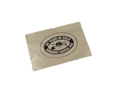 ¿Sello de papel aluminio de recuerdo Fairbanks Carnaval 1948 original vintage 50 AÑOS DE ORO? Foto 1 de 3