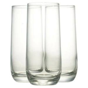 3 Bormioli Rocco Loto 350ml Tall Tumber Hi Ball Drinking Juice Glasses Cup - Picture 1 of 8