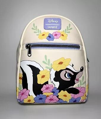 Disney Bambi Flower Skunk Loungefly Mini Backpack Bag Purse NEW NWT - Image 1 of 4