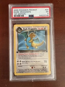 2000 Pokemon, Team Rocket, #22/82 Dragonite, 1st Edition, Rare, PSA 5 - Picture 1 of 2