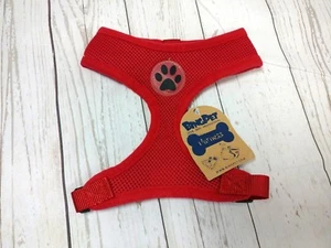 Soft Mesh Dog Harness Pet Walking Vest Puppy Padded Harnesses Red Medium - Picture 1 of 6