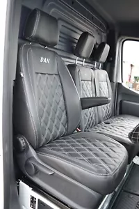 Mercedes sprinter 2017 - 2023 Quality Custom Made diamond stitched seat covers. - Picture 1 of 2