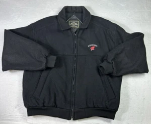 Vintage 90s Wisconsin Badgers Holloway Wool Varsity Bomber Jacket Mens XL USA - Bild 1 von 7