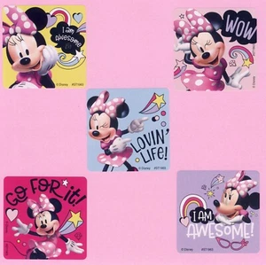 15 Minnie Mouse große Aufkleber - Partygefälligkeiten - Belohnungen - Bild 1 von 1