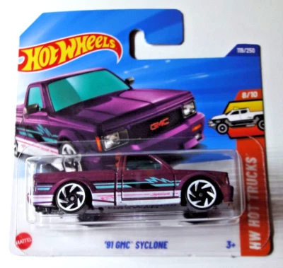 Hot Wheels - '91 GMC Syclone - Carta Breve 1:64 - HW Hot Trucks 2025 - HYY60 - Immagine 1 di 2