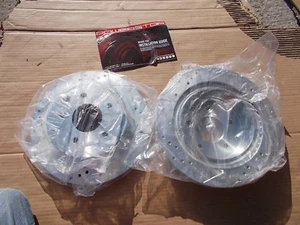 NEW PowerStop Evolution JBR1106X (2) Cross-Drilled And Slotted Rotors, Set Pair - Picture 1 of 2