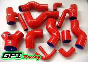 For Audi S4 B5/A6 Quattro 2.7T TT C5/Turbo V6 INTERCOOLER BOOST RED HOSE 97-04 - Foto 1 di 4