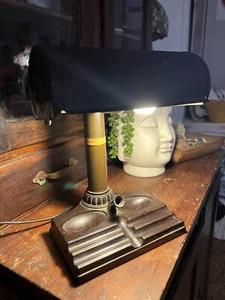 1940's Atlas Appliance Art Deco Bakelite Desk Library Lamp WORKS - Picture 1 of 8