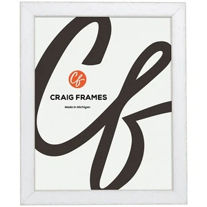 Craig Frames Slushie, 0.75" White Cherry Picture Frame - Picture 1 of 11