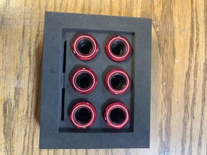Thermaltake Pacific C-Pro G 1/4" Compression Fitting Red 6 Pack - Picture 1 of 2