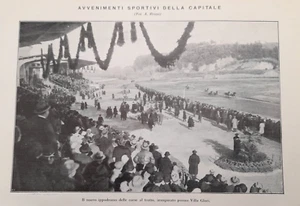 Clipping Ritaglio Foto 1925 Roma Villa Glori nuovo ippodromo corse al trotto - Picture 1 of 1