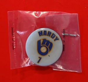 MILWAUKEE BREWERS JJ HARDY Collector Player Pin 2009 MLB Baseball SGA Orioles - Picture 1 of 2