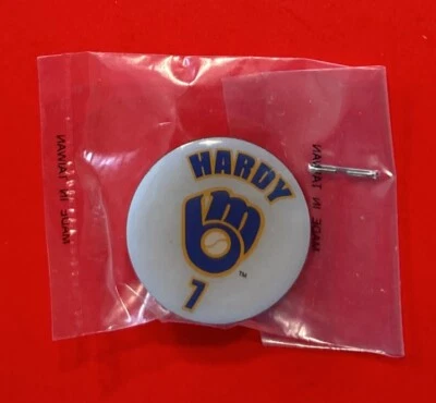 MILWAUKEE BREWERS JJ HARDY Collector Player Pin 2009 MLB Baseball SGA Orioles - Image 1 of 2