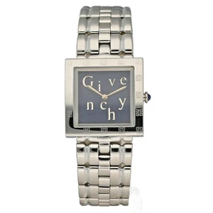 Givenchy 1558962 APSARAS Blue Logo Dial 27mm Steel Square Quartz Women's Watch - Picture 1 of 7