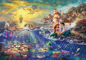1000 Piece Jigsaw Puzzle Disney THE LITTLE MERMAID TENYO F/S w/Tracking# Japan - Picture 1 of 6