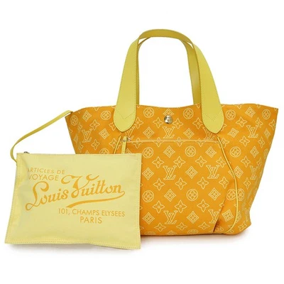 LOUIS VUITTON Beach Cabas Ipanema GM Tote Cotton canvas & Calfskin,Yellow M95985 - Image 1 of 4