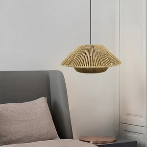 Woven Rope Lampshade Pendant Lamp Shades Fitting Table Lamp Floor Lamp - Picture 1 of 7