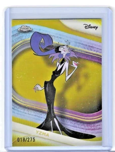Yzma 2025 Topps cromo Disney amarillo refractor #018/275 - Imagen 1 de 2